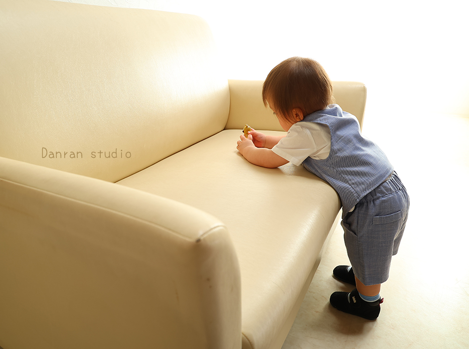 山口県下関市の写真スタジオの誕生日の記念写真